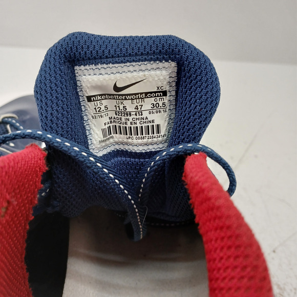 Nike Alpha Pro D Low NFL Football Cleats White/ Blue 622299-413 Houston Texans - Picture 4 of 9